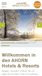 Mobile Screenshot of ahorn-hotels.de